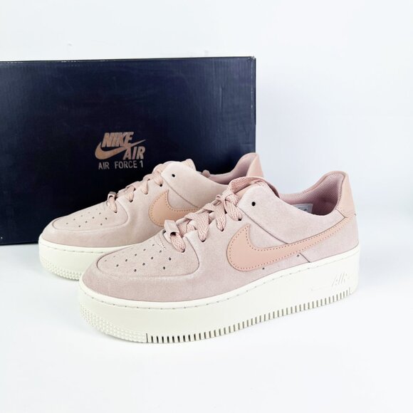 NEW Nike Air Force 1 Sage Low Women's Particle Beige Phantom AR5339-201 - Picture 9 of 16